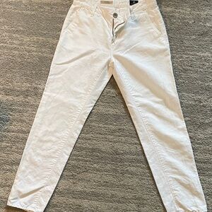 AG The Tristan white linen blend trousers 24R